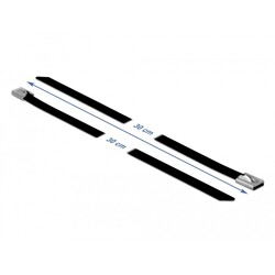 Linki stalowe czarne 300 x 7,9 mm 10 sztuk Delock 18814