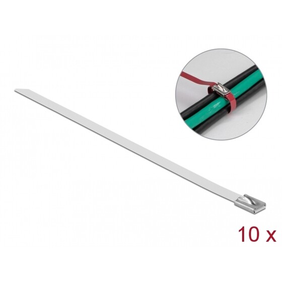 Linki stalowe białe 200 x 7,9 mm 10 sztuk Delock 18821