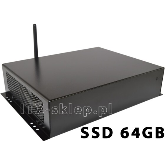 Komputer przemysłowy Atom D525 2GB 2xRS-232 1xLPT WiFi SSD 64GB C01-I525-SD64-P-W