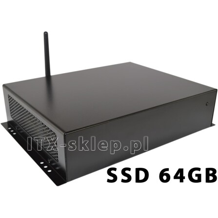Komputer przemysłowy Atom D525 2GB 2xRS-232 1xLPT WiFi SSD 64GB C01-I525-SD64-P-W