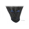 Koszulka pleciona rozciągana 2 m x 9 mm czarna Delock 18852