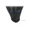 Koszulka pleciona rozciągana 2 m x 13 mm czarna Delock 18853
