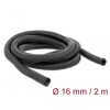Koszulka pleciona rozciągana 2 m x 16 mm czarna Delock 18854