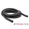 Koszulka pleciona rozciągana 2 m x 16 mm czarna Delock 18854