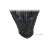 Koszulka pleciona rozciągana 2 m x 25 mm czarna Delock 18856