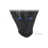 Koszulka pleciona rozciągana 2 m x 25 mm czarna Delock 18856