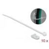 Zacisk kablowy 20 x 3,2 mm z opaską 100 x 2,5 mm biały Delock 18859