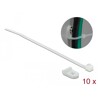 Zacisk kablowy 20 x 3,2 mm z opaską 100 x 2,5 mm biały Delock 18859
