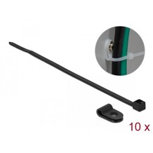 Zacisk kablowy 20 x 3,2 mm z opaską 100 x 2,5 mm czarny Delock 18860