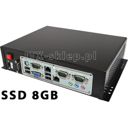Komputer przemysłowy Atom D510 2GB 4xRS-232 SSD 8GB C01-J550-SD8-P