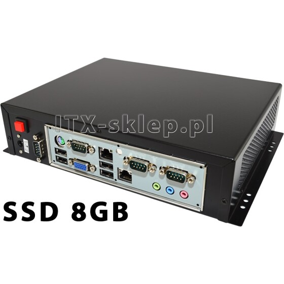 Komputer przemysłowy Atom D510 2GB 4xRS-232 SSD 8GB C01-J550-SD8-P