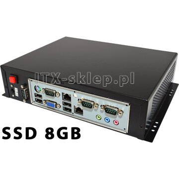 Komputer przemysłowy Atom D510 2GB 4xRS-232 SSD 8GB C01-J550-SD8-P