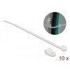 Zacisk kablowy 20 x 4,8 mm z opaską 150 x 2,5 mm biały Delock 18861