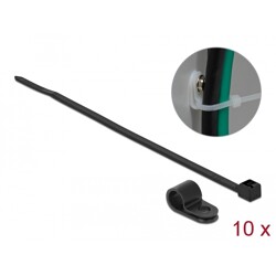 Zacisk kablowy 20 x 7,9 mm z opaską 250 x 3,6 mm czarny Delock 18866