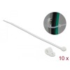 Zacisk kablowy 20 x 9,5 mm z opaską 200 x 4,8 mm biały Delock 18867