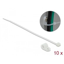 Zacisk kablowy 20 x 9,5 mm z opaską 200 x 4,8 mm biały Delock 18867