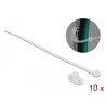Zacisk kablowy 20 x 9,5 mm z opaską 200 x 4,8 mm biały Delock 18867