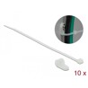 Zacisk kablowy 20 x 12,7 mm z opaską 300 x 4,8 mm biały Delock 18869