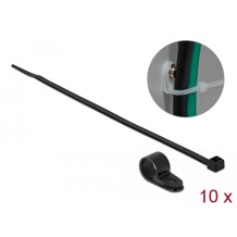Zacisk kablowy 20 x 12,7 mm z opaską 300 x 4,8 mm czarny Delock 18870