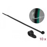 Zacisk kablowy 20 x 12,7 mm z opaską 300 x 4,8 mm czarny Delock 18870