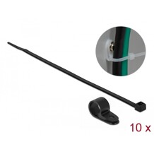 Zacisk kablowy 20 x 15,8 mm z opaską 350 x 4,8 mm czarny Delock 18872