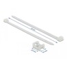 Zacisk kablowy montowany śrubą 23 x 16 mm z opaską 150 x 7,2 mm biały Delock 18885