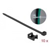 Zacisk kablowy montowany śrubą 23 x 16 mm z opaską 150 x 7,2 mm czarny Delock 18886