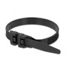 Opaska kablowa z podwójną zapadką 250 x 9 mm czarna 10 szt. Delock 18889