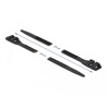 Opaska kablowa z podwójną zapadką 250 x 9 mm czarna 10 szt. Delock 18889