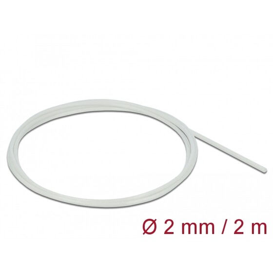 Rękaw z włókna szklanego 2 m x 2 mm biały Delock 18900