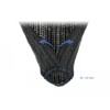 Koszulka pleciona rozciągana 5 m x 25 mm czarna Delock 18920