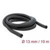 Koszulka pleciona rozciągana 10 m x 13 mm czarna Delock 18922