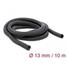 Koszulka pleciona rozciągana 10 m x 13 mm czarna Delock 18922