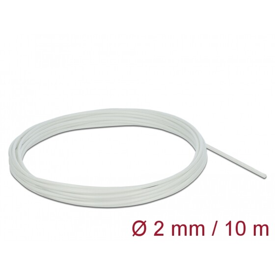 Rękaw z włókna szklanego 10 m x 2 mm biały Delock 18924