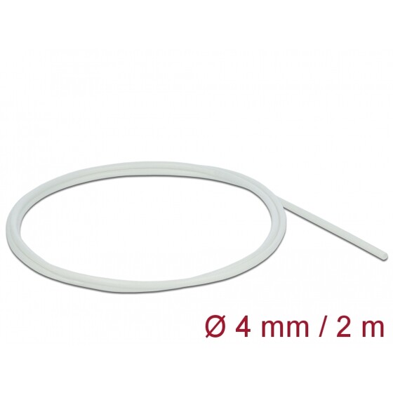 Rękaw z włókna szklanego 2 m x 4 mm biały Delock 18925