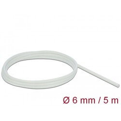 Rękaw z włókna szklanego 5 m x 6 mm biały Delock 18929