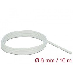 Rękaw z włókna szklanego 10 m x 6 mm biały Delock 18930