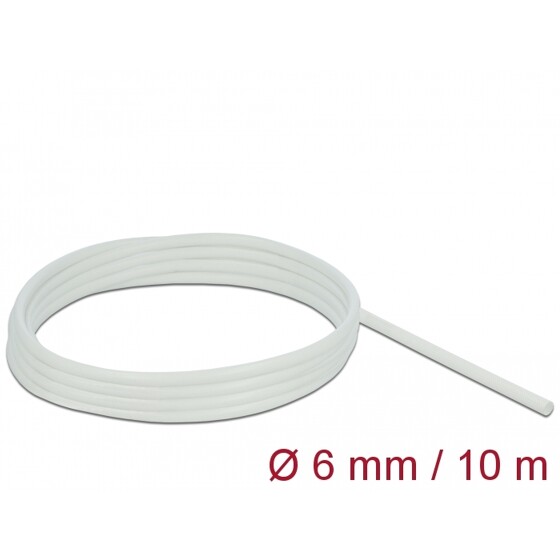 Rękaw z włókna szklanego 10 m x 6 mm biały Delock 18930