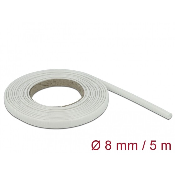 Rękaw z włókna szklanego 5 m x 8 mm biały Delock 18932