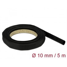 Rurka termokurczliwa 5 m x 10 mm czarna Delock 18938