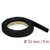 Rurka termokurczliwa 5 m x 12 mm czarna Delock 18939