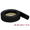 Rurka termokurczliwa 5 m x 20 mm czarna Delock 18942