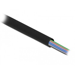 Rurka termokurczliwa 5 m x 22 mm czarna Delock 18943