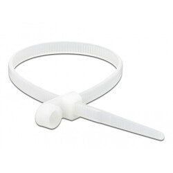 Trytytka z uchem zapięcia 300 x 4,8 mm czarna 10 szt. Delock 18946