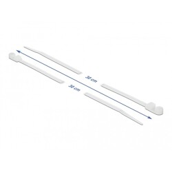 Trytytka z uchem zapięcia 300 x 4,8 mm czarna 10 szt. Delock 18946