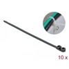 Trytytka z uchem zapięcia 300 x 7,6 mm czarna 10 szt. Delock 18952