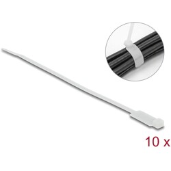 Trytytka z uchem zapięcia 190 x 4,8 mm biała 10 szt. Delock 18956
