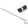 Trytytka z uchem zapięcia 270 x 4,8 mm biała 10 szt. Delock 18957