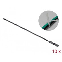 Trytytka wielokrotnego użytku 210 x 4,5 mm czarna 10 szt. Delock 18966