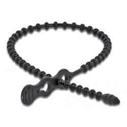 Trytytka wielokrotnego użytku 210 x 4,5 mm czarna 10 szt. Delock 18966 Trytytka wielokrotnego użytku 210 x 4,5 mm czarna 10 szt. Delock 18966